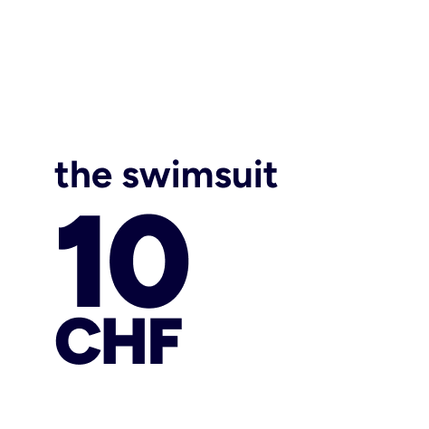 Price marker: the swimsuit at CHF 10